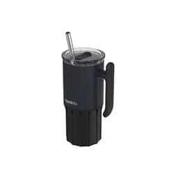 Quokka Nerezový termohrnek s brčkem Umi Black 720 ml