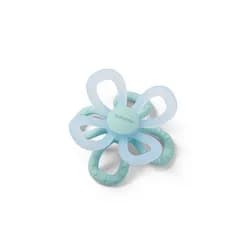BABYONO Kousátko silikonové Flower - modrá - BABYONO Kousátko silikonové Flower - modrá