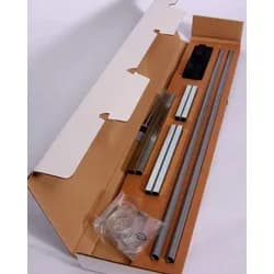 BabyDan 2 prodloužení á 7cm kov stříbrná výška 75cm