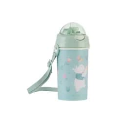 Hrnek se silikonovým brčkem a popruhem 450ml Music Fest Mint