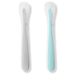 Skip Hop Lžičky silikonové Easy Feed Grey, Teal 2ks, 6m+