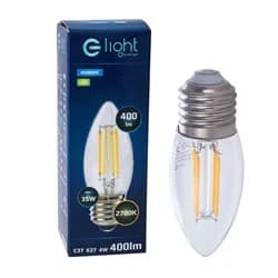 Eko-light LED žárovka Glight 4W E27 teplá bílá