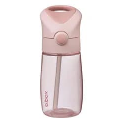 b.box Láhev na pití s brčkem Junior 380 ml - blush crush