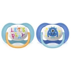 Philips AVENT Šidítko Ultra air Play 6-18m chlapec 2ks