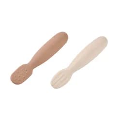 Beaba První trénovací lžičky silikonové 2 ks Praline / Clay