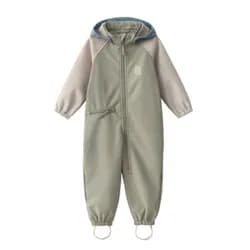 LEOKID Softshellový overal Color Block Wood Sage vel. 18 - 24 měsíců (vel. 86)
