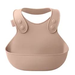 BIBS Dětský bryndák s kapsou - Blush