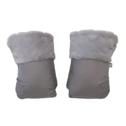 rukavice na kočárek Fur Grey