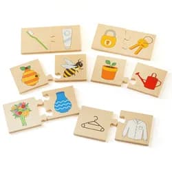 Bigjigs Toys Didaktické puzzle - Co k sobě patří