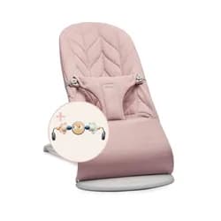 BABYBJORN Lehátko Babybjorn Bouncer Bliss Dusty pink cotton Petal s hračkou Googly Eyes Pastel