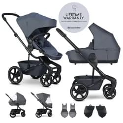 EASYWALKER Set XL kočárek kombinovaný Harvey NXT s příslušenstvím - Deep Blue