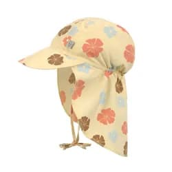 Lässig Splash Sun Protection Flap Hat flowers vanilla 07-18 mo.