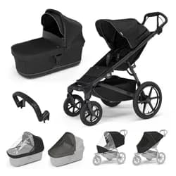 THULE Dvojkombinace 7v1 Urban Glide 4-wheel + Bassinet + příslušenství 2026 - Black