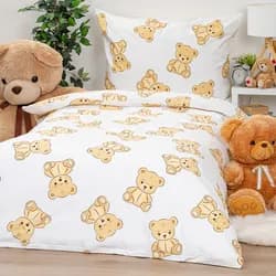 4Home Bavlněné povlečení Teddies, 140 x 200 cm, 70 x 90 cm