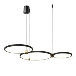 TooLight Stropní svítidlo Black Ring APP752-30-40-50