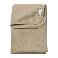 Meyco Žakárová flanel deka Pure - Taupe