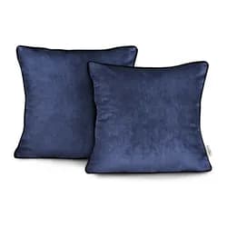 Restilo Sada 2 ks povlaků na polštáře AmeliaHome Velvet Piping 45x45 cm indigová