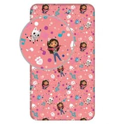 Jerry Fabrics Bavlněné napínací prostěradlo 90x200 + 25 cm - Gabby´s Dollhouse