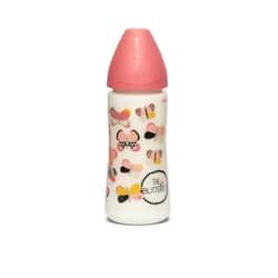 LÁHEV Kulatá savička SILIKON 360 ml - RŮŽOVÝ MOTÝL