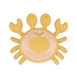 Canpol babies Dřevěno-silikonové kousátko KRAB