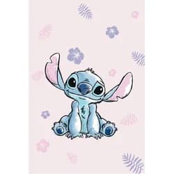 Jerry Fabrics Deka mikroflanel 100x150 cm - Lilo and Stitch "pink"
