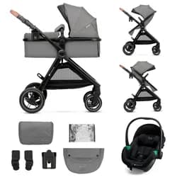 KINDERKRAFT Kočárek kombinovaný 3v1 Esme Sand Beige - KINDERKRAFT Kočárek kombinovaný 3v1 Esme Moonlight Grey