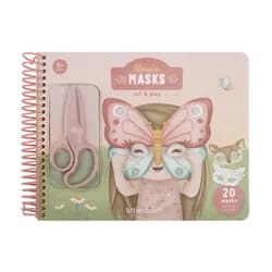 Little Dutch Kniha s vystřihovacími maskami Rosa