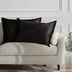 Restilo Povlaky na polštáře AmeliaHome Velvet Side Si černé, velikost 50x70