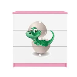 Kocot kids Komoda Babydreams 80 cm dinosaurus růžová