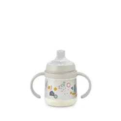 Suavinex PRVNÍ láhev s oušky WALK 150ml - KRÉMOVÁ