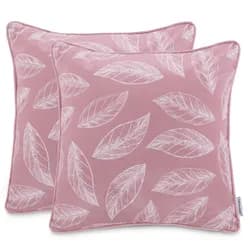 Restilo Sada povlaků na polštáře CALM 2 ks 45x45 cm růžová/bílá II