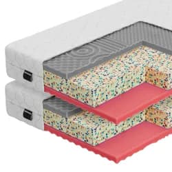 Matrace, set 2 ks, 18 cm, 80x200 cm, ARONY