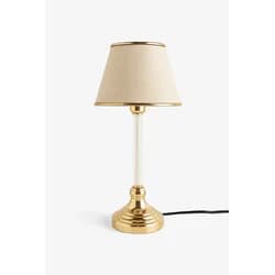 Opviq Stolní lampa Deni béžová/zlatá