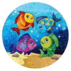 Dywany Łuszczów Dětský kusový koberec Junior Ocean 160x160 (průměr) kruh