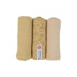 LODGER Swaddler Flower Tribe 3balení 70 x 70 cm Sand