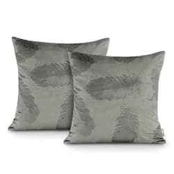 Restilo Sada dvou povlaků na polštář AmeliaHome Velvet Peacock šedá, velikost 45x45*2